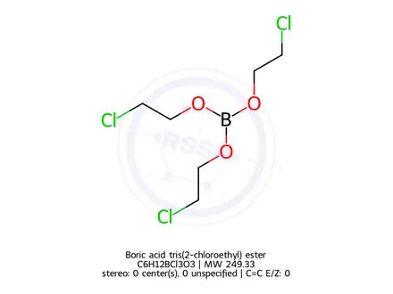 Chemical structure of Boric acid tris(2-chloroethyl) ester