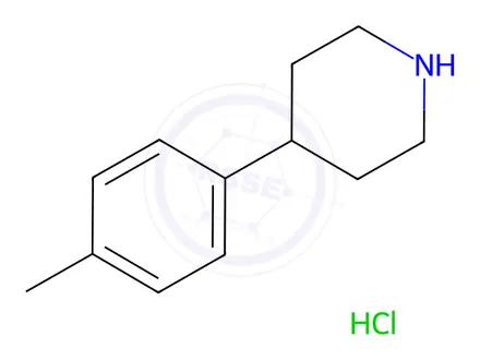 Chemical structure of 4-(4-Methylphenyl)piperidine hydrochloride