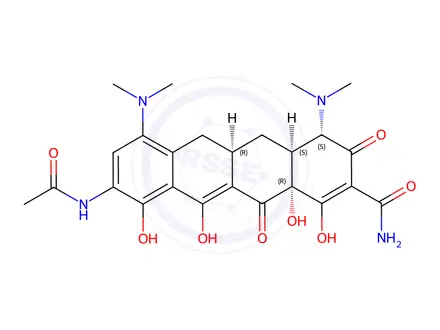 Chemical structure of 9-(N-Acetylamino)minocycline