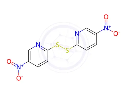Chemical structure of Bis(5-nitro-2-pyridyl) disulfide