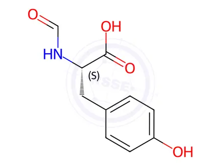 Chemical structure of N-Formyl-L-tyrosine