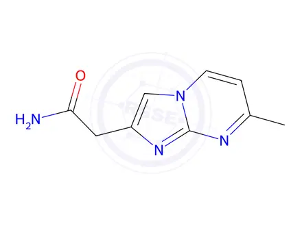 Chemical structure of 2-{7-methylimidazo[1,2-a]pyrimidin-2-yl}acetamide