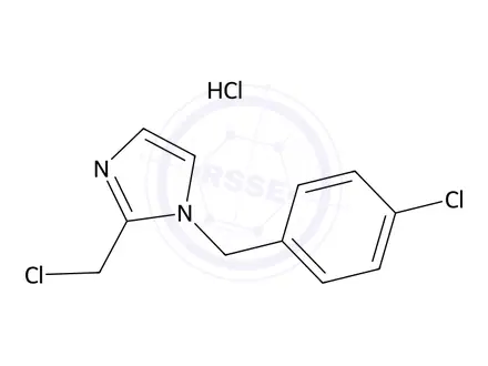 Chemical structure of 1-(4-Chlorobenzyl)-2-(chloromethyl)-1H-imidazole hydrochloride