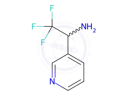 Chemical structure of 2,2,2-Trifluoro-1-pyridin-3-yl-ethylamine Dihydrochloride