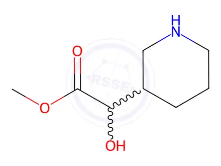 Chemical structure of Methyl 2-hydroxy-2-(piperidin-3-yl)acetate