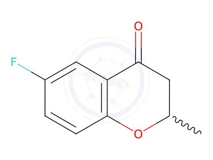 Chemical structure of 6-Fluoro-2-methyl-4-chromanone