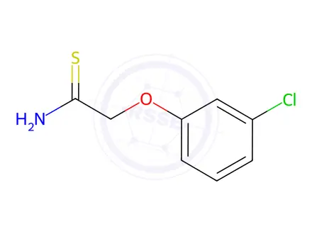 Chemical structure of 2-(3-CHLOROPHENOXY)ETHANETHIOAMIDE