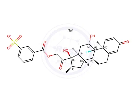 Chemical structure of Dexamethasone Sodium Sulfobenzoate