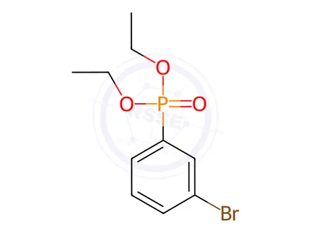 Chemical structure of Diethyl 3-bromophenyl phosphonate, 98 %