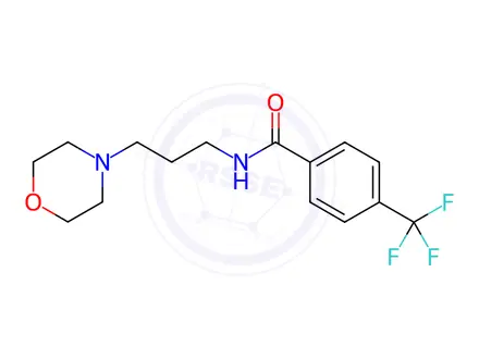 Chemical structure of n-(3-Morpholinopropyl)-4-(trifluoromethyl)benzamide