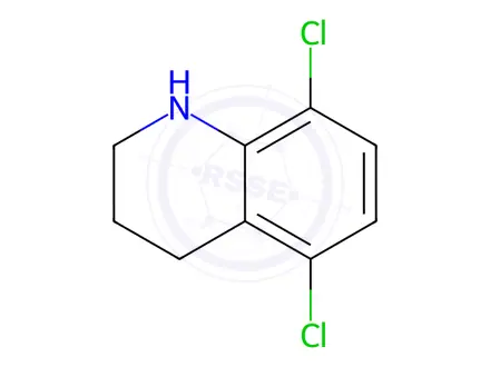Chemical structure of 5,8-dichloro-1,2,3,4-tetrahydroquinoline