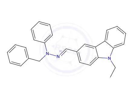 Chemical structure of 9-Ethylcarbazole-3-carboxaldehydeN-Benzyl-N-phenylhydrazone
