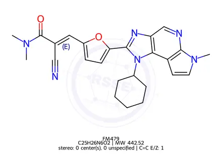 Chemical structure of FM479