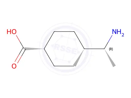 Chemical structure of cis-4-((R)-1-Aminoethyl)cyclohexane-1-carboxylic acid