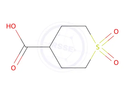 Chemical structure of Tetrahydro-2H-thiopyran-4-carboxylic acid 1,1-dioxide