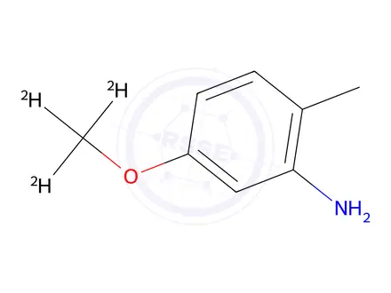 Chemical structure of 5-(Methoxy-d3)-2-methylaniline