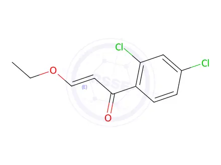 Chemical structure of 1-(2,4-Dichlorophenyl)-3-ethoxyprop-2-en-1-one