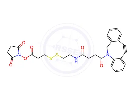 Chemical structure of DBCO-CONH-S-S-NHS ester