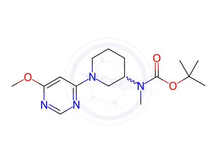 Chemical structure of [1-(6-Methoxy-pyriMidin-4-yl)-piperidin-3-yl]-Methyl-carbaMic acid tert-butyl ester