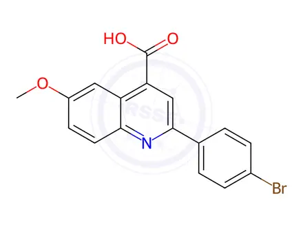 Chemical structure of 2-(4-BROMO-PHENYL)-6-METHOXY-QUINOLINE-4-CARBOXYLIC ACID