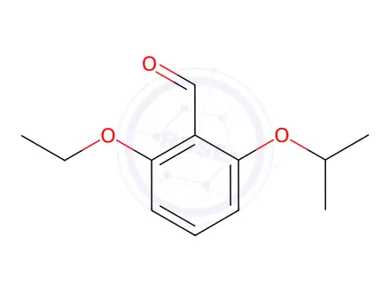 Chemical structure of Benzaldehyde, 2-ethoxy-6-(1-methylethoxy)-(9CI)