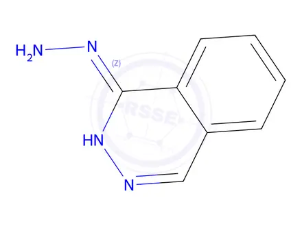 Chemical structure of 5-oxo-L-proline, compound with phthalazin-1(2H)-one hydrazone (1:1)