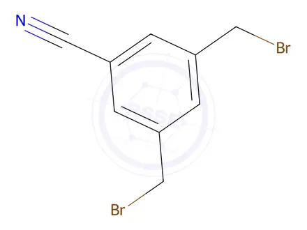Chemical structure of 3,5-Bis(Bromomethyl)Benzonitrile
