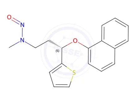 Chemical structure of N-Nitroso Duloxetine