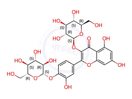 Chemical structure of Quercetin 3,4'-Diglucoside