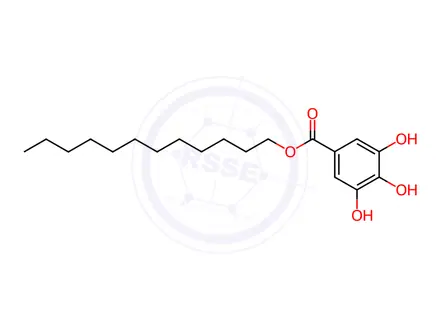 Chemical structure of Dodecyl gallate
