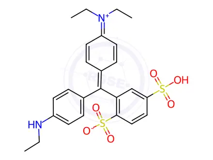 Chemical structure of Desethyl Isosulfan Blue