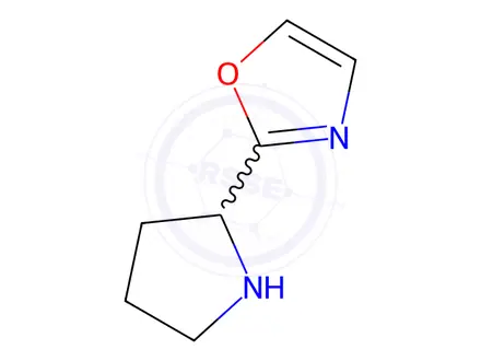 Chemical structure of 2-(Pyrrolidin-2-yl)-1,3-oxazole