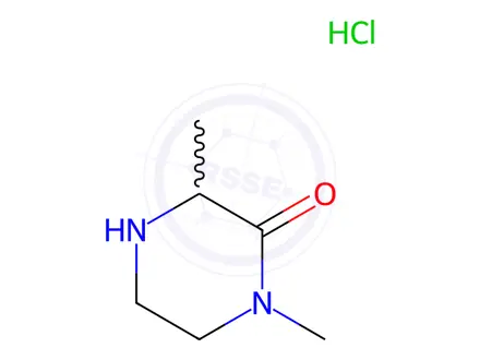 Chemical structure of 1,3-dimethylpiperazin-2-one;hydrochloride