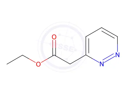 Chemical structure of ethyl 2-(pyridazin-3-yl)acetate