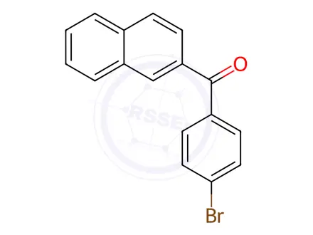 Chemical structure of 4-Bromophenyl-2'-naphthyl ketone