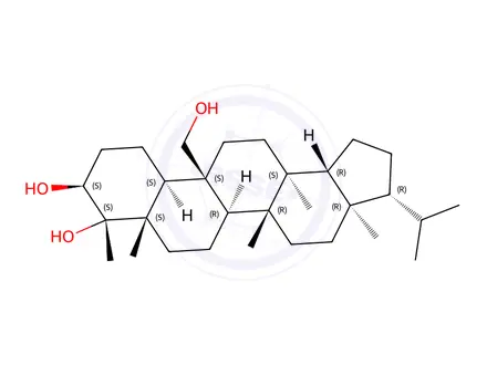 Chemical structure of Filicane-3β,4α,25-triol