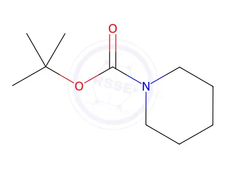Chemical structure of 1-Boc-piperidine