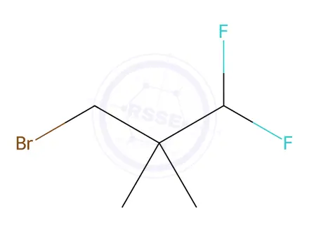 Chemical structure of 3-Bromo-1,1-difluoro-2,2-dimethylpropane