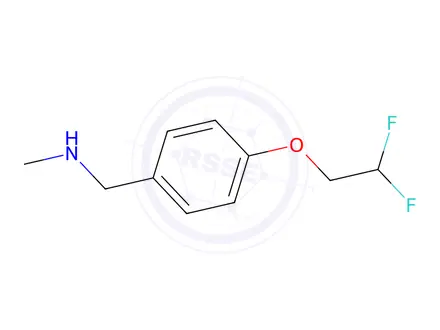 Chemical structure of 1-(4-(2,2-Difluoroethoxy)phenyl)-N-methylmethanamine