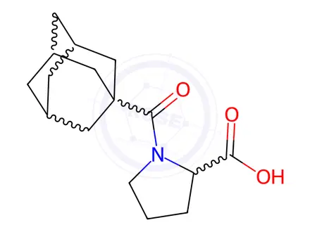 Chemical structure of 1-(ADAMANTANE-1-CARBONYL)-PYRROLIDINE-2-CARBOXYLIC ACID