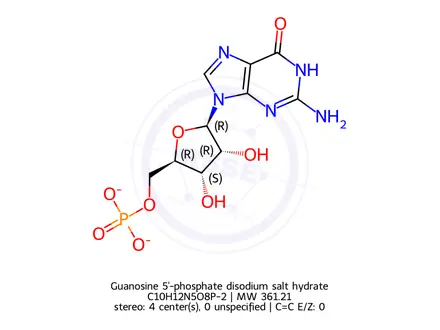 Chemical structure of Disodium guanylate