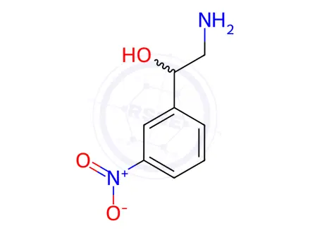 Chemical structure of 2-AMINO-1-(3-NITRO-PHENYL)-ETHANOL
