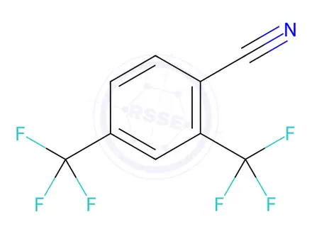 Chemical structure of 2,4-Bis(Trifluoromethyl)Benzonitrile