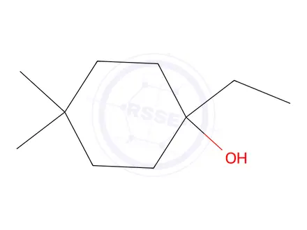 Chemical structure of 1-Ethyl-4,4-dimethylcyclohexan-1-ol