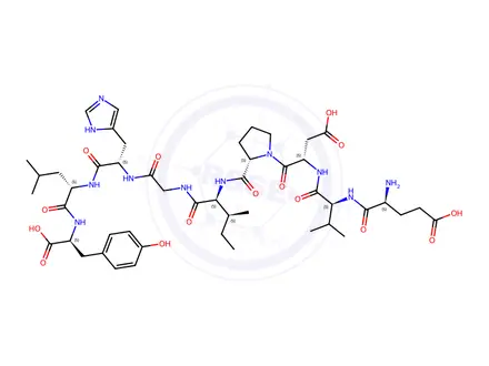 Chemical structure of H-GLU-VAL-ASP-PRO-ILE-GLY-HIS-LEU-TYR-OH