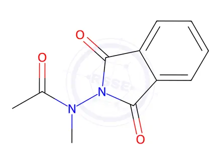 Chemical structure of Acetamide, N-(1,3-dihydro-1,3-dioxo-2H-isoindol-2-yl)-N-methyl-