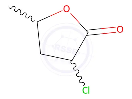 Chemical structure of 3-chlorodihydro-5-methylfuran-2(3H)-one