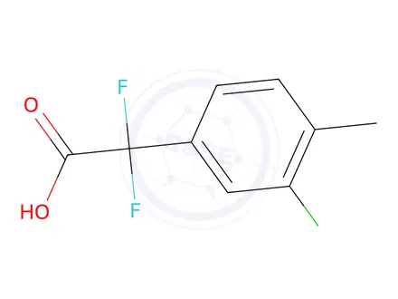 Chemical structure of 2-(3-Chloro-4-methylphenyl)-2,2-difluoroacetic acid