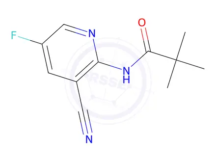 Chemical structure of N-(3-Cyano-5-fluoropyridin-2-yl)pivalamide