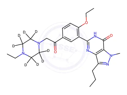 Chemical structure of Acetildenafil-D8